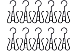 JECOMPRIS Double Hook Shoe Hanger Rack 7.87X4.13In Lightweight Plastic Shoe Organizer for Quick Drying and Space Saving in Ho