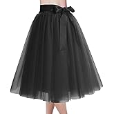 929 - Plus Size Women's A-Line Short Knee Length Tutu Tulle Wedding Prom Skirt