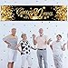 Happy Birthday Banner Sign Gold Party Decoration Supplies Glitter Anniversary Celebration Backdrop