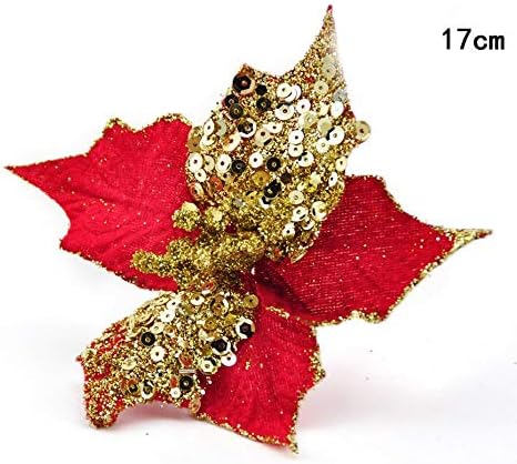 Stella Di Natale Foglie Appiccicose.Panamami 17cm Angolo Solido Natale Vuoto Fiore Fiore Festa Di Nozze Ghirlanda Di Natale Decorazione Forniture Di Plastica Appiccicosa Vuota Ciondolo Rosso Amazon It Giardino E Giardinaggio