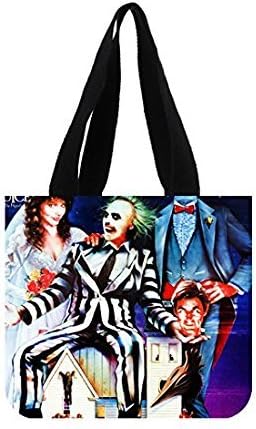 Tim Burton Beetlejuice Custom Durable Canvas Handbag Shopping Bag Tote Bags(2 Sides)