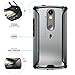 Topkech Moto Droid Turbo 2 Case, Poetic Affinity Series Premium Thin/No Bulk/Slim fit/Clear/Dual Material Protective Bumper Case for Moto Droid Turbo 2 (2015) Black/Clear