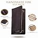 Premium Long Bifold Leather Wallet for Men Women | Phone Pocket | Wooden Box