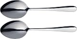 MasterClass Stainless Steel Serving Spoons 2-Piece Set Silver Buffet Dinner view 6