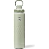 Takeya Sport 22 oz Triple-Insulated Stainless Steel Water Bottle, Spout Lid – Leakproof, Sweatproof, BPA-Free, Keeps Drinks Cold 36 Hrs, Hot 14 Hrs – Eucalyptus