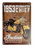 ERLOOD Metal Tin Sign 1953 Indian Motorcycle Retro Vintage Decor Metal Tin Sign 12