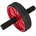 REEHUT Ab Wheels, Abs Roller Wheel for Core Exercise with Dual Wheels and Comfy Foam Handles - Easy Assembly, Great for Abdominal Workout with Knee Pad (Red)
