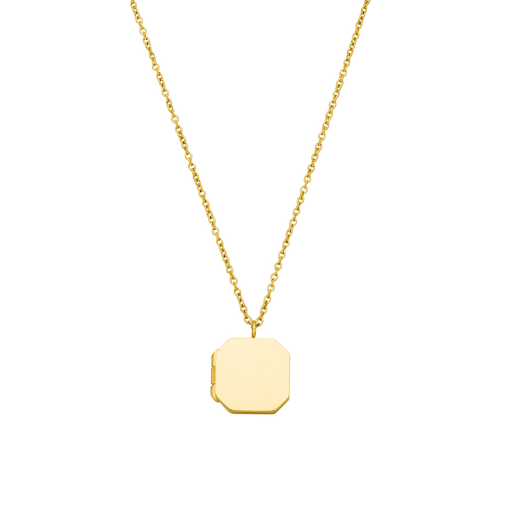 Purelei Elegance Medallion Necklace (Gold) Women's Necklace Made of Stainless Steel and Durable Waterproof Jewellery with Pendant, Adjustable Length 50/55 cm (Gold)