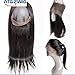ATOZWIG Pre Plucked 360 Lace Frontal Closure 130% Density 8A Brazilian Straight Hair Closure Ear To Ear 360 Lace Frontal 100% Human Hair