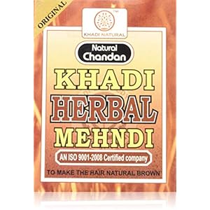 KHADI NATURAL Brown Mehndi, 75 g (Pack of 2)