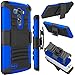 LG G3 Case (5.5 inch), Zenic(TM) Hybrid Dual Layer Armor Defender Full-Body Protective Case Cover with Kickstand & Belt Clip Holster Combo for LG G3 (Dark Blue)