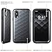 iPhone X Case, Clayco [Hera Series] Full-body Rugged Case with Built-in Screen Protector for Apple iPhone X / iPhone 10 2017 Release (Black)