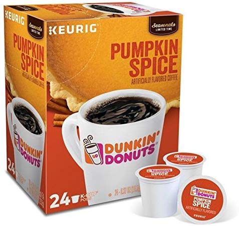 Dunkin Donuts K Cups Pumpkin Spice Box Of 24 Kcups For Use In Keurig Coffee Brewers Amazon Com Grocery Gourmet Food