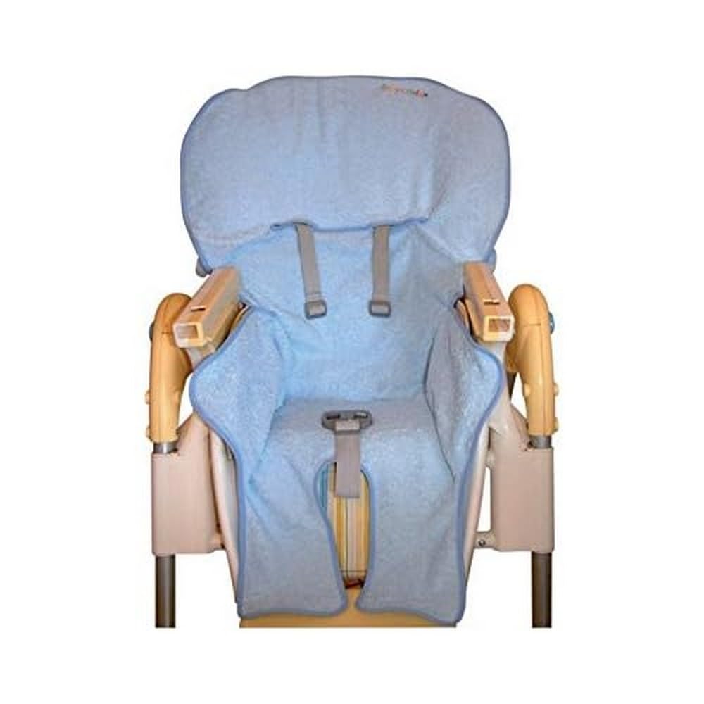 Andy & Helen Baby High Chair Cover in Terry Cloth Practical and Convenient to Insert Thanks to Elasticated Corners Adheres to All High Chairs Baby Feeding - Sky