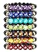Butiline Healing Therapy Bracelets, Stone Beads Stretch Strand Bracelets for Men and Women