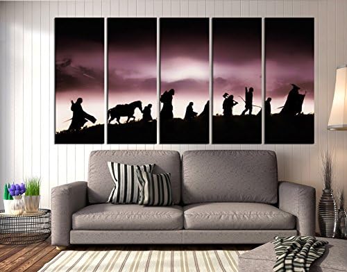 Lord of The Rings Wall Art Canvas Print, Lord of The Rings Wall Decor for Teenager Rooms, Movie Poster 1051