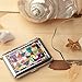 Mother of Pearl Design Engraved Metal Stainless Steel Cigarette Holder Case Storage Box (Patchwork)