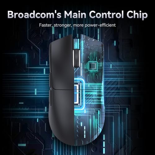 ATTACK SHARK X11 Gaming Mouse with Magnetic Charging Dock, PixArt PAW3311 Gaming Sensor, BT/2.4G Wireless/Wired Gaming Mouse, 22000 DPI, Office Mice Gamer Mice for Win11/Xbox/PS/Mac (Black)