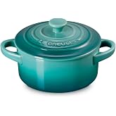 Le Creuset Stoneware Mini Round Cocotte, 8 oz., Riviera