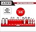 ARES 70232-26-Piece 1/4-Inch SAE Magnetic Socket Organizer - 13 Standard Size and 13 Deep Size Socket Holder - Keeps Your Tool Box Organized