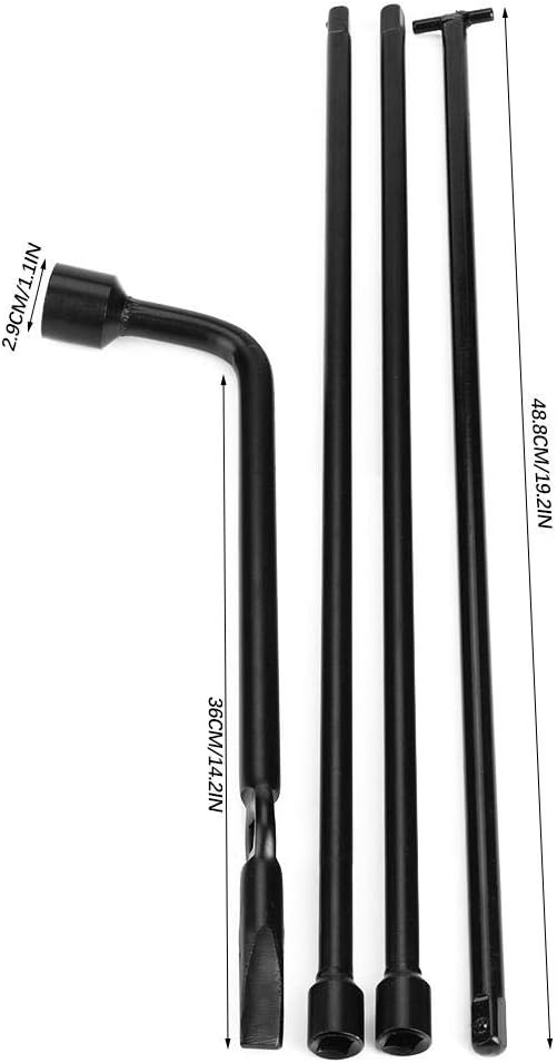 Fydun Jack Lug Wrench Spare Fork Wrench Tire tool kit 99501-EB00B NSSTW00002 for JX35 QX56 QX60 for ARMADA FRONTIER PATHFINDER TITAN XTERRA: Automotive
