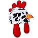 Tigerdoe Chicken Hat, Animal Costume Hat, Soft Plush Rooster Hat, Farm Dress Up Accessory
