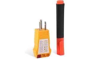 BTFO Grounding Tester Kit, Conductivity Test Pen & Outlet Continuity Tester Ground Product Test Kit for Mat Pads Sheets Pillow Cases Blankets Wristband Accessories (US Standard Outlet)