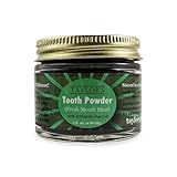 TAYLOR'S TOOTH Powder Natural with Xylitol & Activated Charcoal * MINT * Herbal Organic Vegan Paleo Plastic FREE Stored in GLASS - Made in USA! {2 ounce}