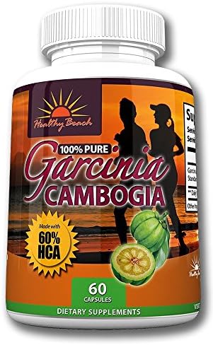 Garcinia Cambogia Weight Loss Supplement By Healthy Beach: Natural, Pure and Potent- Xtreme Weight Loss, Burn Fat, Curb Appetite, Kill Cravings, Boost Metabolism. Made in a USA FDA Facility!