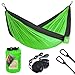 LATTCURE Outfitters Hammock Camping Double & Single with Tree Straps，Portable Parachute Nylon Hammock for Indoor Outdoor Backpacking Survival & Travel 107