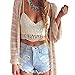 Romacci Women Crochet Tank Camisole Lace Vest Blouse Bralette Bra Crop Top