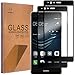 [2-PACK]-Mr Shield For Huawei P9 Plus [Tempered Glass] [Full Cover] [Black] Screen Protector with Lifetime Replacement Warranty