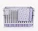 Balboa Baby Lavender Poppy Collection Deluxe Four Piece Bumper - Lavender Poppy