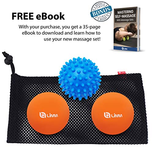 Limm Massage Ball Set Spiky & Lacrosse Ball Massage Ball Therapy