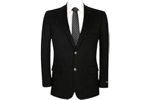 GLUVISTAVES Mens Blazer Classic Fit Sport Coats 2 Buttons Stretch Business Casual Suit Jacket