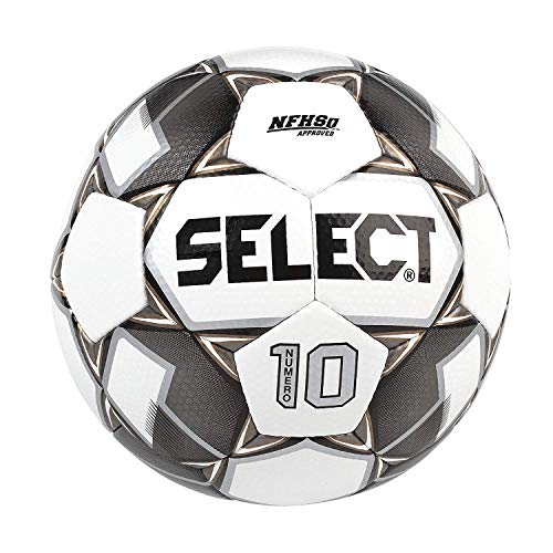 SELECT Numero 10 Soccer Ball, 8Ball Team Pack, White/Black/Gold, Size