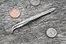 SE Stainless Steel Curved Splinter Tweezers - 517TW-CH