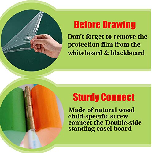 5 Wondertoys+Standing+Blackboard+Chalkboard+Educational