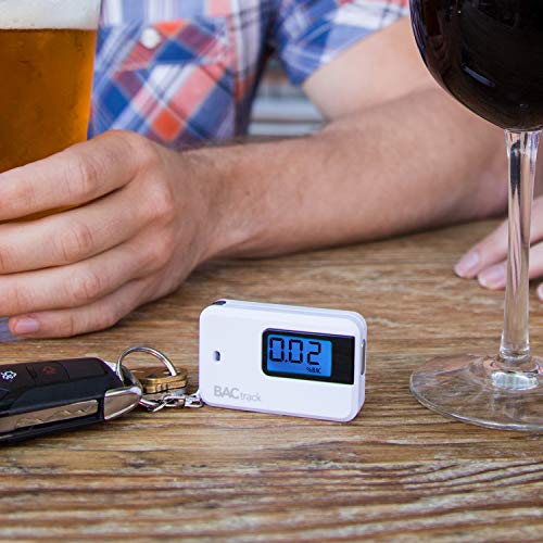 BACtrack Go Keychain Breathalyzer (White) UltraPortable Pocket