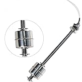 Aopin Water Level Sensor Switch Stainless Steel,Liquid Level Sensor Float Switch, Plastic Ball Float Controller For Water Pump Fish Tank Cistern Sump Filter Aquarium Swim Pool Garden Pond Liquid 1 Pcs