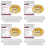 Smead Poly Tab 1/3 Cut , Clear, 25 Per Pack (64615), 4 Packs