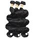 Connie 8A Peruvian Hair 3 Bundles Body Wave 14 16 18 Unprocessed Peruvian weave hair human bundles Natural Black Color Total 300g