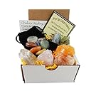 Chakra Mineral Starter Set / Crystal Healing Kit ~ 6 Colorful Mineral Stones Plus 7 Chakra Tumbled Gemstones, Spiritual Metaphysical, Reiki, Chakra, Healing, Bohemian, Natural