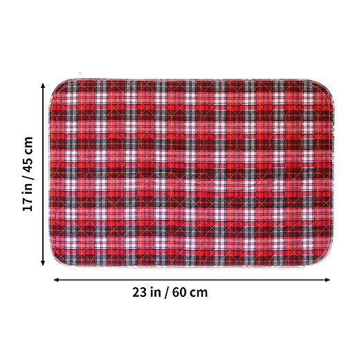 Oncpcare 2 Pack Cavia Fleece Kooi Liners, Wasbaar Lekvrije Kleine Dieren Pee Pads Beddengoed, Herbruikbare Waterdichte… - Afbeelding 3