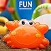 GrowthPic Kids Beach Sand Toy Set with Bucket, Sand Wheel, Watering Can, Shovel, Rake, Rolling Rake and 5 Sea Creatures Molds and Sand Tool Play Set for Babies and Toddlers