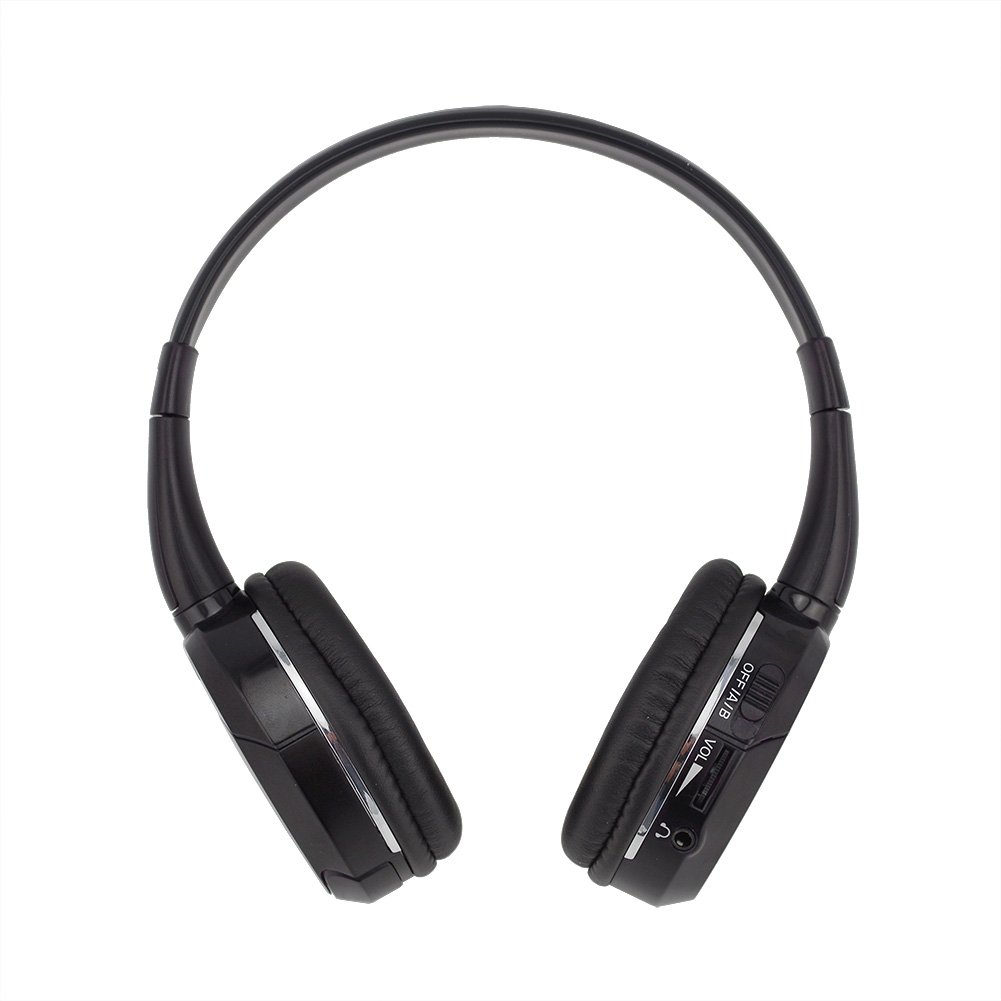 POWERGEN Universal 2 Channel Infrared Wireless Car IR Headphone Support