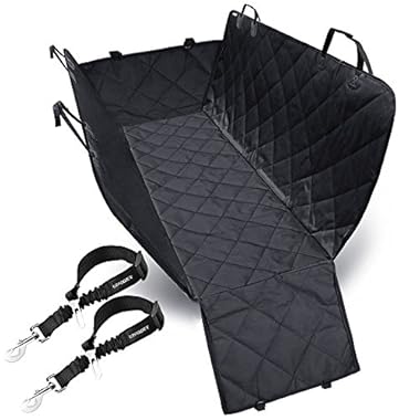 URPOWER Dog Car Seat Cover for Pets 100% Waterproof Seat Cover Hammock 600D Heavy Duty Scratch Proof Nonslip Durable Soft Back Seat Covers for Cars Trucks and SUVs
