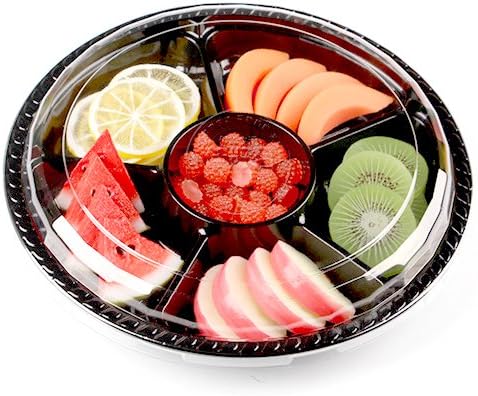 Meal Prep Containers 6-Compartment Lunch Boxes Food Storage Containers with Lids,BPA Free Plastic Box Set of 10,Portion Control,Reusable,Stackable