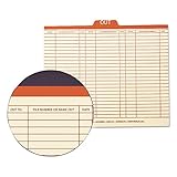Smead 51910 - Charge-Out Record Guides, 1/5 Red 
