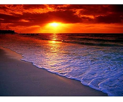 5d Diy Diamant Malerei Landschaft Voll Platz Diamant Mosaik Kuste